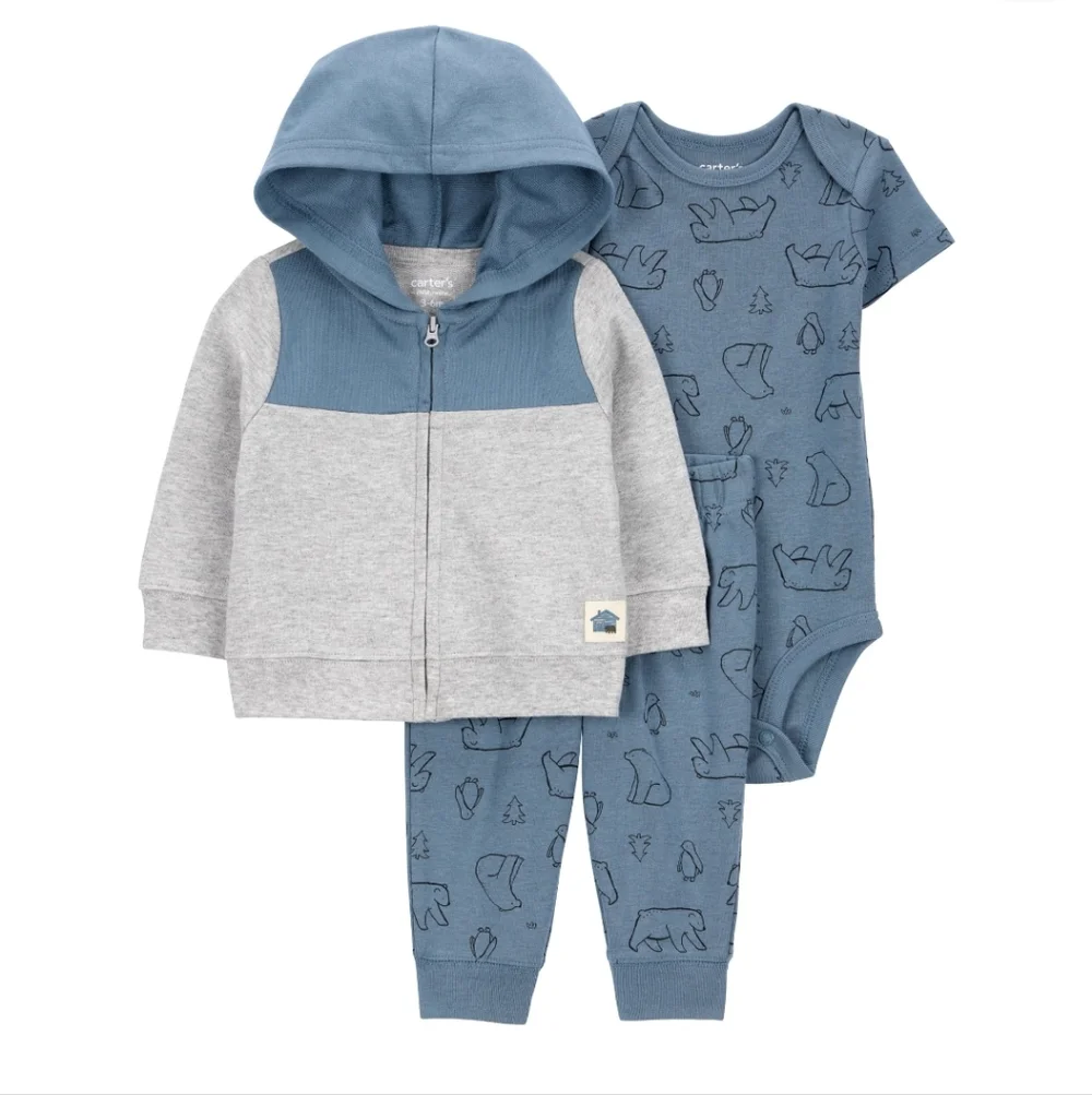 Carter's Child of Mine Baby and Toddler Boy Cardigan Outfit Set